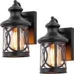 2-PACK Outdoor Wall Lights, Porch Waterproof 11.5IN., Black. Fixed Price $85.35.