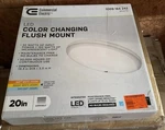 Commercial Electric Led Color Changing Flush Mount 20IN White Dimmable Ul Listed. Fixed Price $21.99.