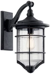 Kichler Royal Marine 18 1/4" High Black Outdoor Wall Light. Fixed Price $369.99.
