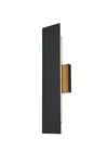 Elegant Lighting OD506W18 Waylen 18" Tall Outdoor Wall Sconce - Black. Fixed Price $118.00.