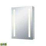 Elk Home 20X27" Led Mirrored Medicine Cabinet, Brushed Aluminum, LMC3K-2027-PL2. Fixed Price $585.23.