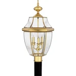 Newbury 3 Light Large Post Lantern-polished Brass Finish Outdoor. Fixed Price $279.99.