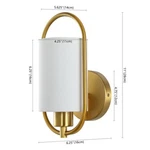 Safavieh Haldea 6.25" Wall Sconce, Reduced Price 2172755269 SCN4071A. Fixed Price $50.00.