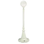 European Single White Globe Plug-in Outdoor Lantern Patio. Fixed Price $211.95.