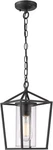 Emliviar Modern Outdoor Pendant Hanging Lantern Light Black Finish W Clear Glass. Fixed Price $22.00.