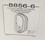 Volume Lighting V8856 1 6" Tall Outdoor Wall Sconce - White. Fixed Price $49.95.