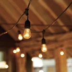 50 Ft 25 Sockets Black Outdoor 14 Gauge Edison Metro String Lights + 28 Bulbs. Fixed Price $51.99.