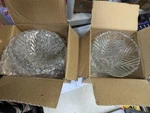 New -2 Vintage?? Savant Crystal Clear Glass Ceiling Fan Light Lot Shades. Fixed Price $59.98.