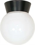 Nuvo 77-157 8" Utility Light, Outdoor Ceiling With White Glass Globe. Fixed Price $30.89.