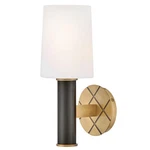 Hinkley Declan Medium Single Light Wall Sconce Etched Opal Glass Tapered Shade. Fixed Price $89.50.