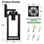 Beslowe Outdoor Wall Light Fixtures Black Gold. Fixed Price $51.87.