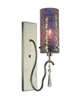 Woodbridge Lighting Haley 1 Wall Sconce Satin Nickel/mosaic Iridescent. Fixed Price $87.10.