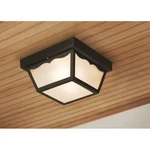Indoor Outdoor Porch Patio Flush Mount Ceiling Light Fixture Black No Rust. Fixed Price $45.00.
