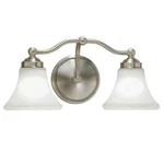 Norwell Soleil 2-LIGHT Brush Nickel Wall Sconce. Fixed Price $99.02.