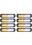 8PCS Sync Feature Ultra Slim 12-LED Surface Mount Flashing Strobe Lights For Tru. Fixed Price $27.99.