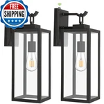 Hykolity Large Size Dusk To Dawn Outdoor Wall Lanterns 18 Inch. Fixed Price $156.26.