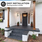 Design House Oak Creek Dusk To Dawn Uplight Metal Outdoor Wall Lighting Black. Fixed Price $87.05.