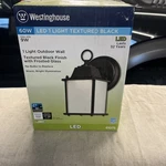Westinghouse 61075 Textured Black 1-LIGHT Led Wall Fixture 8-1/2 4-1/2 In.. Fixed Price $29.99.