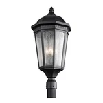 Kichler Courtyard Outdoor Post Light, Textured Black - 9533BKT. Fixed Price $504.99.