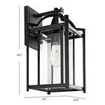 Safavieh Portar Outdoor Wall Lantern, Reduced Price 2172721639 PLT4008A. Fixed Price $61.00.