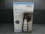 Lutec Coastal Portland 1-LIGHT Black Outdoor Wall Lantern Sconce 1003928488. Fixed Price $44.99.