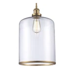 Trans Globe PND-2185 Ag Single Light Clear Glass Mini Pendant Gold Mt, 10.3"X89". Fixed Price $75.00.
