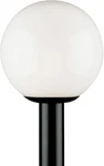 6686100 One-light Post-top Exterior Lantern, Black Finish Polycarbonate With Whi. Fixed Price $93.99.