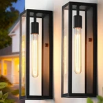 Large Outdoor Wall Fixtures 2-PACK, Anti-rust Porch Lights With Tempere.... Fixed Price $84.51.