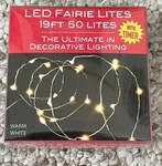 Multiples Kurt Adler Battery Operated 50 White Led Fairy Light Set Timer 19FT. Fixed Price $5.99.