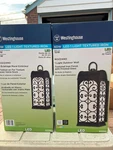 Westinghouse 60W Rozzano Led Light Textured Iron - Set Of 2 * Nib. Fixed Price $165.00.