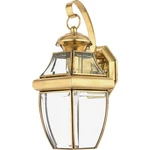 Newbury Light Medium Wall Lantern 14 Inches High-polished Brass Finish. Fixed Price $127.99.