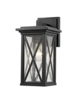 Z-lite 583S Brookside 12" Tall Outdoor Wall Sconce Black. Fixed Price $142.80.