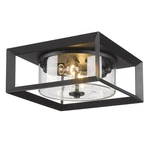 Golden Lighting 2073-OFM Sd Smyth 13"W Flush Mount Black. Fixed Price $249.99.
