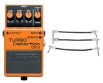 Boss DS-2 Turbo Distortion W/ Remote + Gator Patch Cable 3 Pack. Fixed Price $109.99.