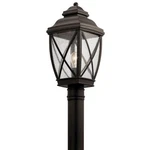 Kichler Tangier 1 Light Outdoor Post Mount, Olde Bronze - 49843OZ. Fixed Price $269.97.