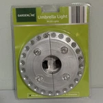 Gardenline Outdoor Patio Umbrella With 28 Lights Aldi Sealed New. Fixed Price $7.95.