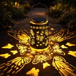 Outdoor Solar Butterfly Lantern Waterproof, Hanging Metal Garden With.... Fixed Price $15.18.