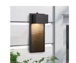 Lamqee 1-LIGHT Black Outdoor Hardwired Led Flush Mount Wall Sconce Dusk To Dawn. Fixed Price $71.50.