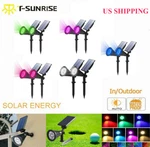 2PACK Solar Led Spotlights Outdoor Garden Landscape Waterproof Path Wall Lamp Us. Fixed Price $33.47.