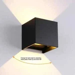 Cattleya Aluminum Cube Led Outdoor Wall Sconce, Matte Black, CA2194. Fixed Price $27.95.