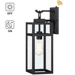 Uixe 18IN Matte Black Outdoor Wall Lantern Dusk-to-dawn Sensor Sconce. Fixed Price $34.01.