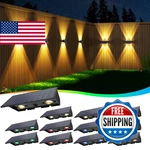 Ugdluck Solar Fence LIGHTS12 Pack Outdoor Warm White Rgb Up Down. Fixed Price $145.28.