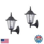 Wisbeam Pack Outdoor Wall Black Sconce Porch Lighting E26 Metal Gla. Fixed Price $82.40.