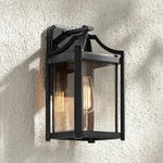 Rockford Rustic Outdoor Wall Light Fixture Black 16 1/4" Clear Glass Exterior. Fixed Price $299.99.