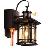 Bronze Anti-rust Motion Sensor Outdoor Wall Lights With Gfci Outlet. Fixed Price $45.99.