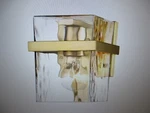 Bennington 5.5 In. 1-LIGHT Modern Gold Wall Sconce With Clear Glass Shade. Fixed Price $65.41.