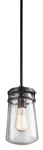 Kichler 49447AZ Lyndon 1-LIGHT 6" Outdoor Hanging Pendant Bronze. Fixed Price $219.99.