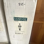 Majestic By Thomas M-5661-7 Black Outdoor Post Lantern Glass Metal Hardwired. Fixed Price $25.00.