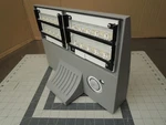 Lithonia DSXW1 Wall Mount Area Light With Motion Sensor, 4000K, Led, Aluminum. Fixed Price $399.95.