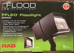1 New Rab Lighting FFLED26 26W Daylight Bronze Outdoor Flood Unopened. Fixed Price $175.00.